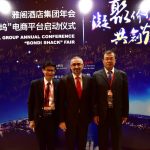 Mr. Kevin Zhang, CEO of Argyle Hotel Group, Mr. Dominic Trindade, Consul General of Australian Consulate General in Guangzhou, Mr. Yongjun Zhen, CEO of Heyuan Badeng New City Investment Ltd.
