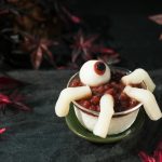 DNA-Dumplings Eye with Red Bean Panna Cotta