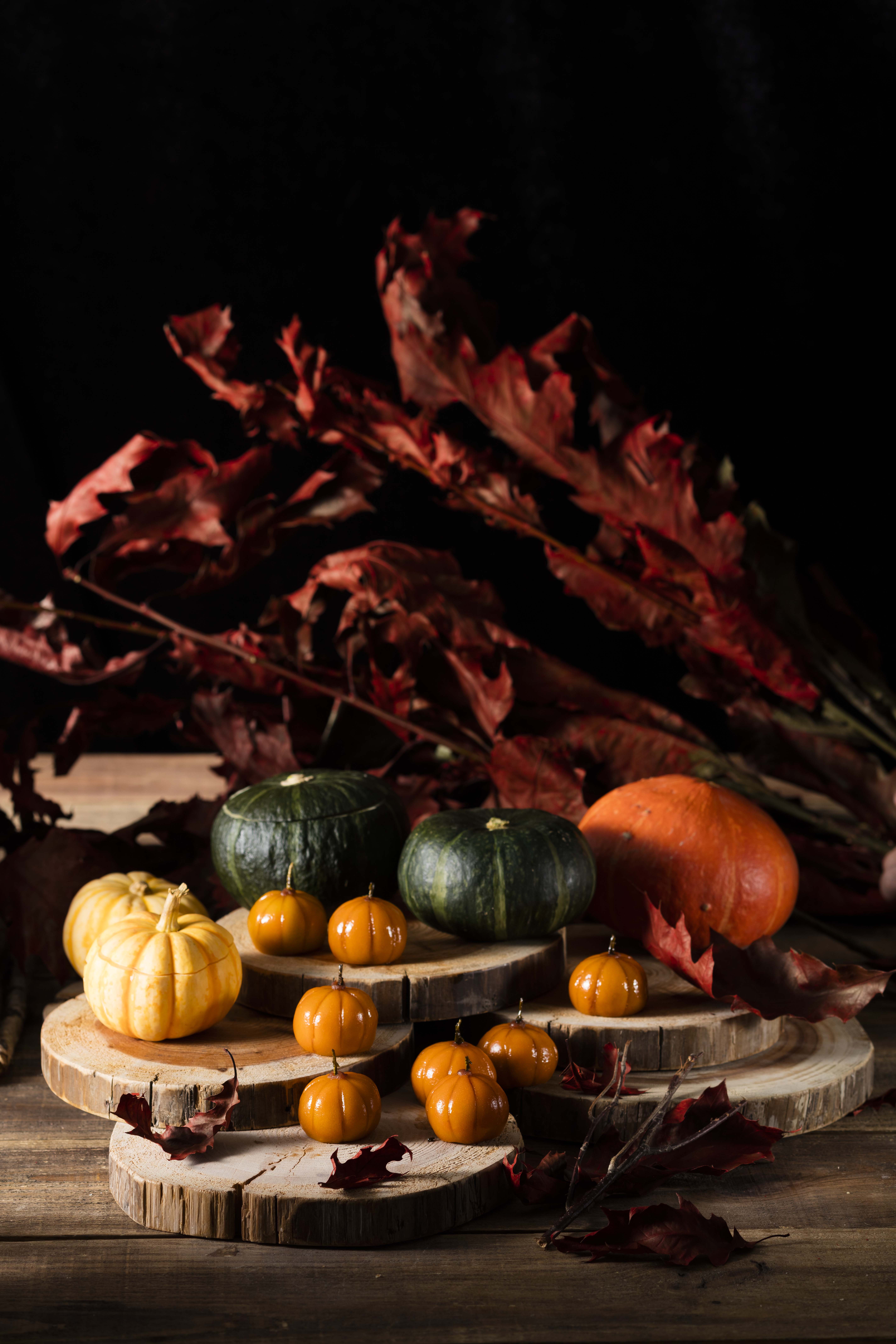 Steamed Mini Red Bean Pumpkins