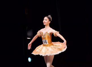 A talented young dancer taking part in RAD Genée International Ballet Competition