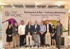 Mr. Toine Koeksel (4th from the left) at Restaurant & Bar + Culinary Workshop by the Asia Pacific of Marriott International