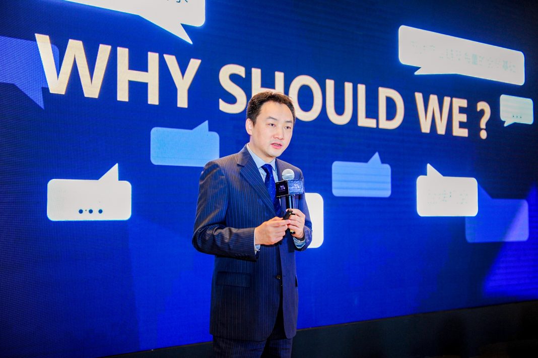 Mr. Chen Mengchao, Vice President of Wanda Hotels & Resorts introduces the concept of the new hotel brand