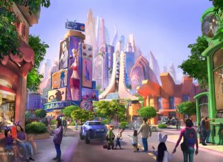 上海迪士尼乐园全新扩建项目——“疯狂动物城”主题园区概念图 | Artist concept of Shanghai Disneyland’s future “Zootopia” themed land