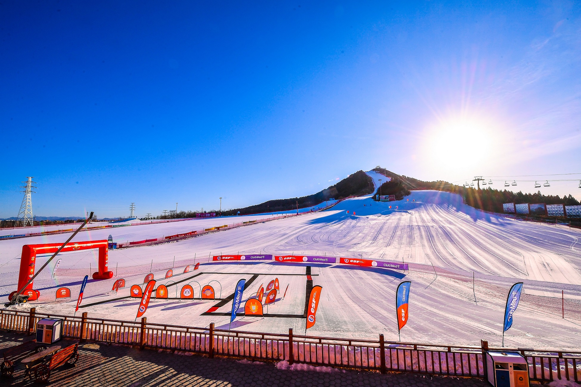 北京莲山滑雪场空景图 | Aerial view of Beijing Star Mountain Ski Resort