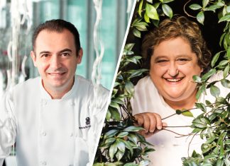 Chef Angelo Agliano and Valeria Piccini