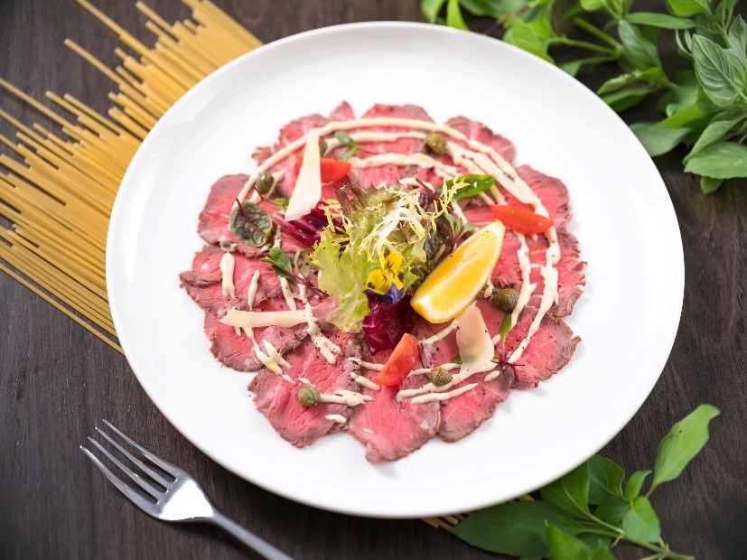 低温煎卡帕奇欧小牛里脊肉 | SOUS VIDE SEARED VEAL CARPACCIO