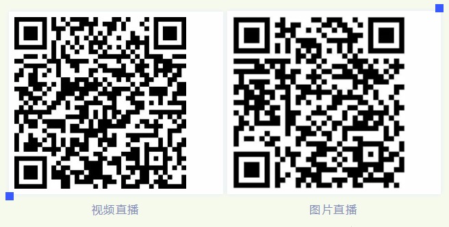 左：视频直播，右：图片直播 | Left: live video streaming, right: live photo